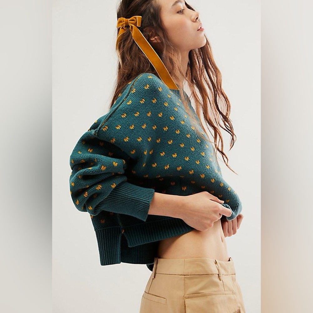 NWT Free people Easy Street Patterned Crop XS